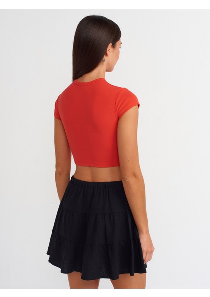 30936 Vücuda Oturan Crop Top-K.kırmızı fiyatları