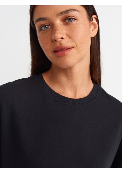 31017 Kısa Kollu Pamuklu T-Shirt-Siyah fırsatları