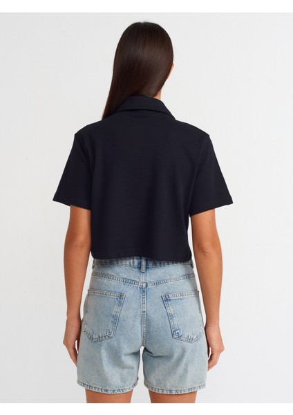 30961 Polo Yaka Top-Siyah fiyatları