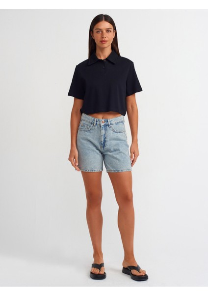 30961 Polo Yaka Top-Siyah modelleri