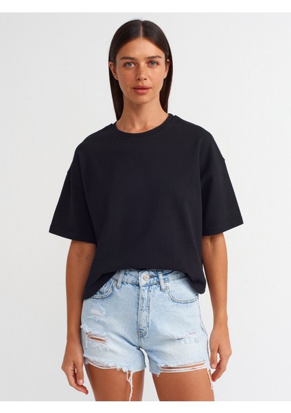 71511 Lazerli Kısa Denim Şort-Mavi modelleri