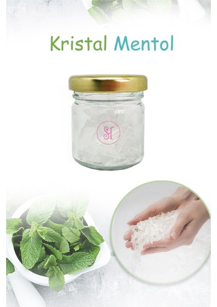 Mentol Kristal Buhar Sauna Hamam Cam Şişe 10 gr