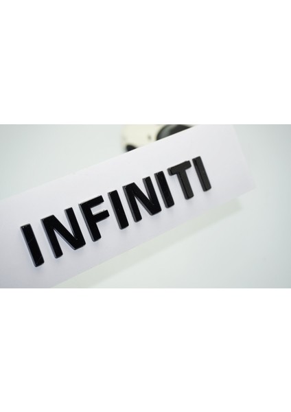 Infiniti Siyah Abs Bagaj Yazı Logo