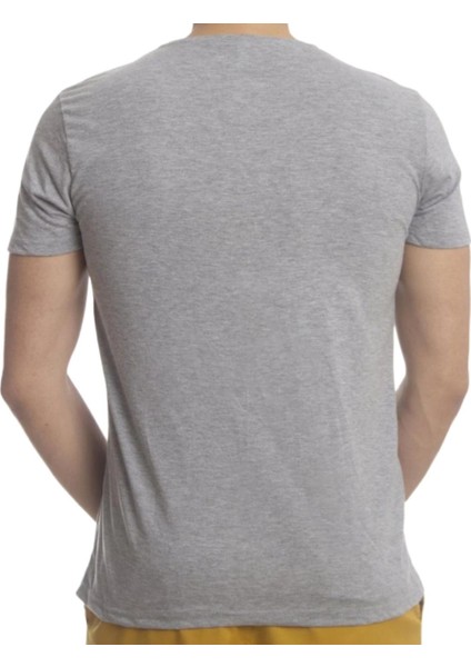 Erkek Kısa Kol V Yaka Slimfit Likralı Düz Mody Tişört modelleri