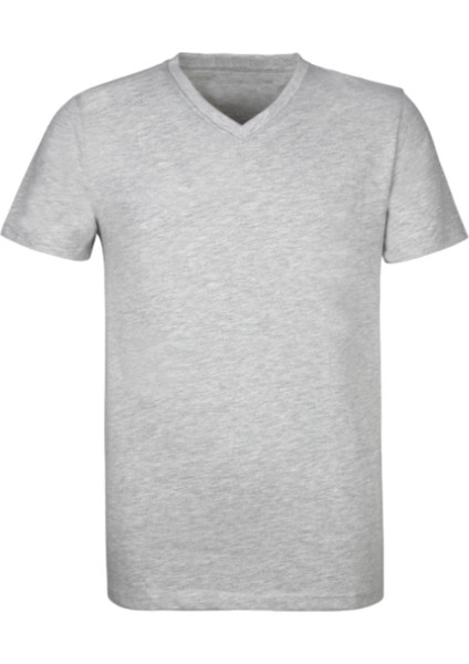 Erkek Kısa Kol V Yaka Slimfit Likralı Düz Mody Tişört fırsatları