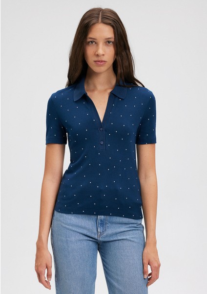 Puantiyeli Lacivert Polo TIŞÖRT1611398-82318 modelleri