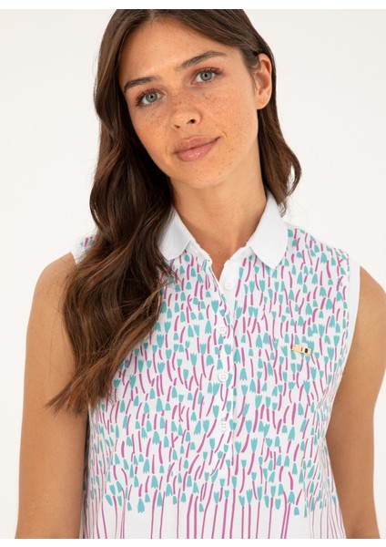 Beyaz Kadın Slim Fit Polo T-Shirt Gua fiyatları