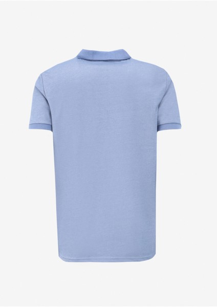 Düz Indigo Erkek Polo T-Shirt F4SM-TST 0942