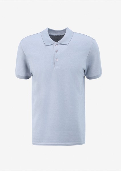 Düz Gri Erkek Polo T-Shirt F4SM-TST 0942