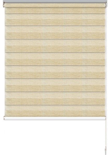 Soft Bamboo Krem Beyaz Kırçıllı Zebra Perde ( Etek Düz ) fiyatları