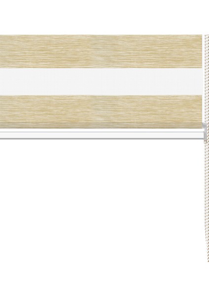 Soft Bamboo Krem Beyaz Kırçıllı Zebra Perde ( Etek Düz ) fırsatları