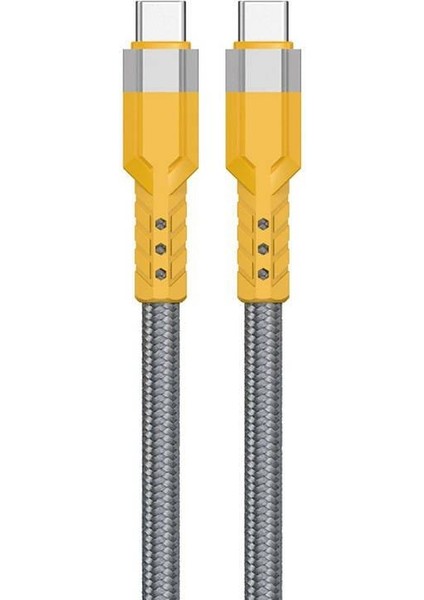 Type-C To Type-C Type C 120W Watt 6 A Süper Hızlı Şarj Data Kablosu 1 Metre