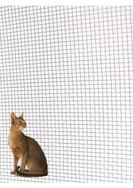 Menteşeli Yırtılmaz Kapı Kedi Sinekliği (Pet Tül) Antrasit 90X210 Cm. Özel Ölçü Verebilirsiniz.