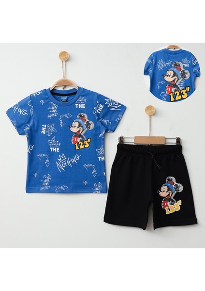 Erkek Çocuk Mickey Mouse Disney Lisanslı Şortlu Takım