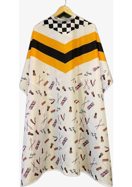 Dama Desenli Penuar Saç Kesim Önlüğü