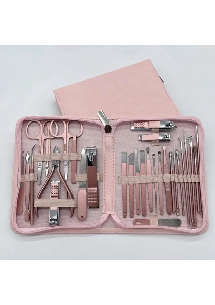 Çantalı Paslanmaz Çelik Manikür&pedikür Set 30 Parça