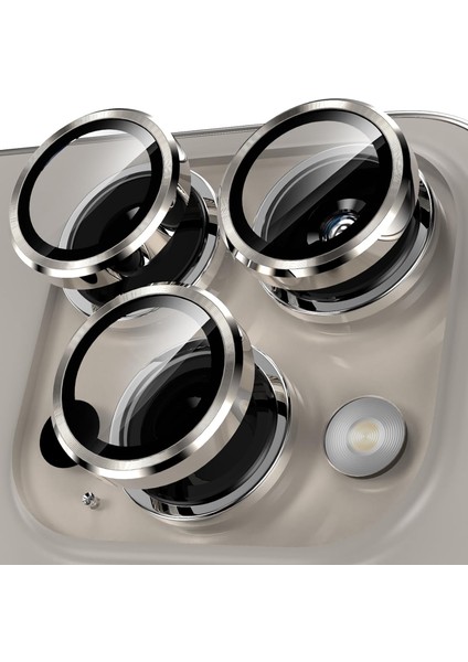 Apple iPhone 15 Pro Max ve 15 Pro Kamera Lens Koruyucu Darbelere Karşı Korur