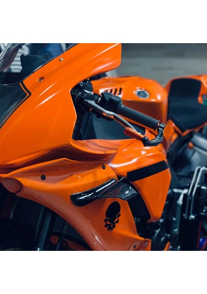 Motorsiklet Karbon Aerodinamik Kanat R25, 250 SR, 200RS Universal