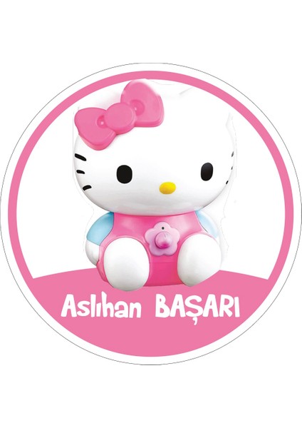 Okul Etiketi, Kalem Defter Etiketi - Hello Kitty -60 Adet 4cm Opak Sticker modelleri