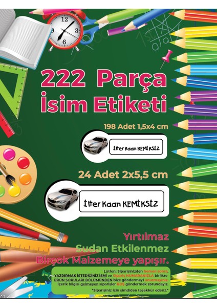 Okul Etiketi Kalem, Defter Etiketi, Bmw Defter Etiketi - 222 Adet Folyo Sticker fiyatları