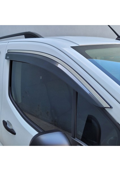 Citroen Berlingo Kromlu Cam Rüzgarlığı 2'li 2019 Model ve Sonrası