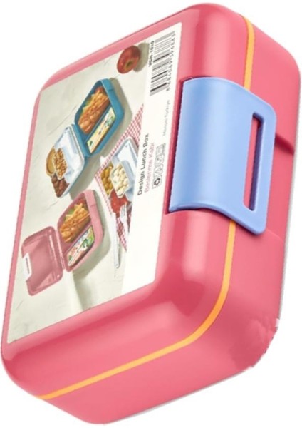 Beslenme Kutusu Pembe 1 Adet Vagon Çift Katlı Yemek Saklama Kabı Öğrenci ve Okul Için Ideal Ergonomik Tasarım