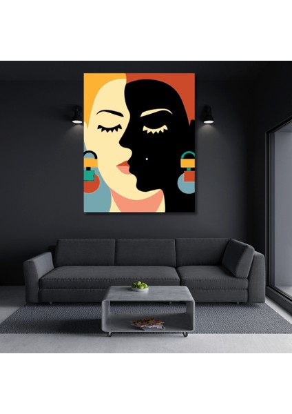 Sayılarla Boyama Hobi Seti Renkli Baskılı (Çerçeveli) 40X50 Cm: Soyut Resim