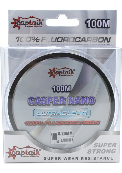 Casper Nano %100 Fluoro Carbon Misina 100MT 0.45 mm