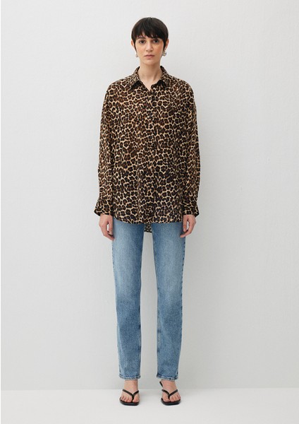 Leopar Baskılı Gömlek 1210983-88691 modelleri