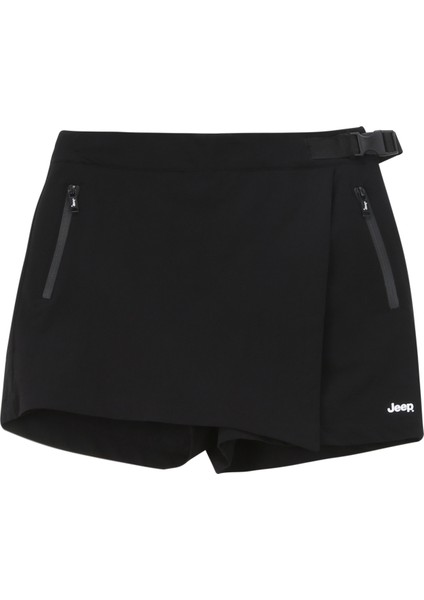 Siyah Kadın Baskılı Şort C4SL-SHT4033