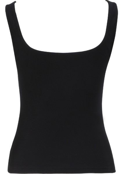 U Yaka Düz Siyah Kadın Bluz F4SL-BLZ W34 fiyatları