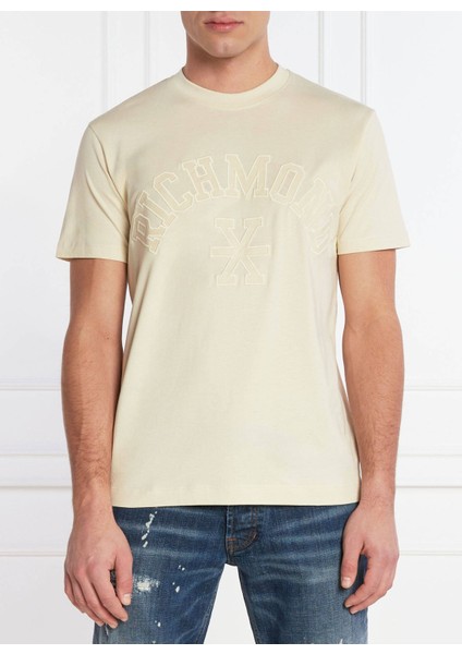 Bisiklet Yaka Kırık Beyaz Erkek T-Shirt UMP24045TS fiyatları