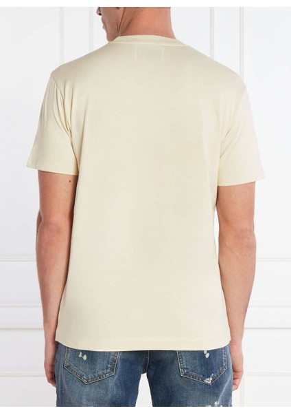 Bisiklet Yaka Kırık Beyaz Erkek T-Shirt UMP24045TS fırsatları