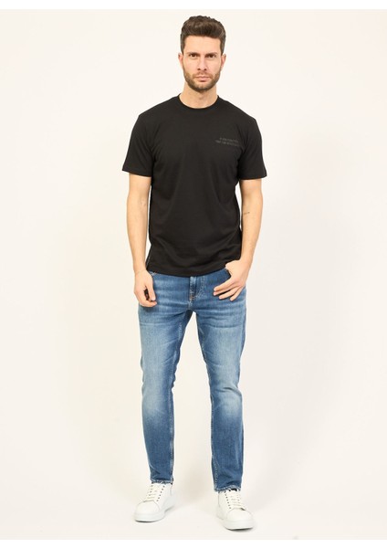 Bisiklet Yaka Siyah Erkek T-Shirt UMP24014TS fiyatları
