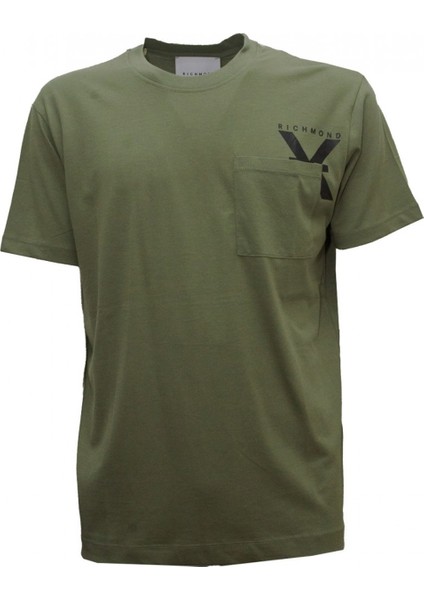 Bisiklet Yaka Yeşil Erkek T-Shirt UMP24048TS