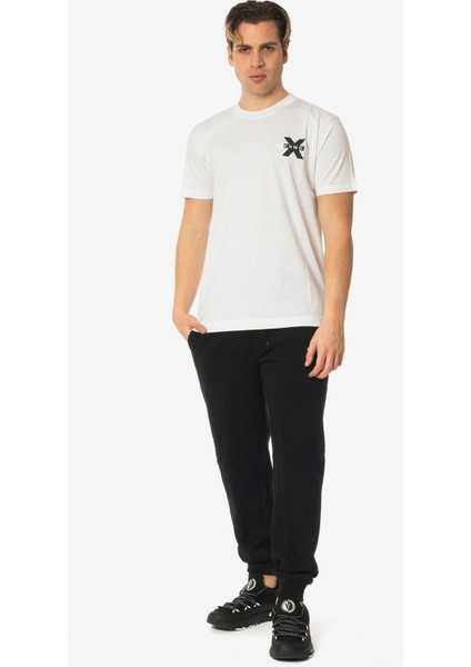 Bisiklet Yaka Beyaz Erkek T-Shirt UMP24057TS fiyatları