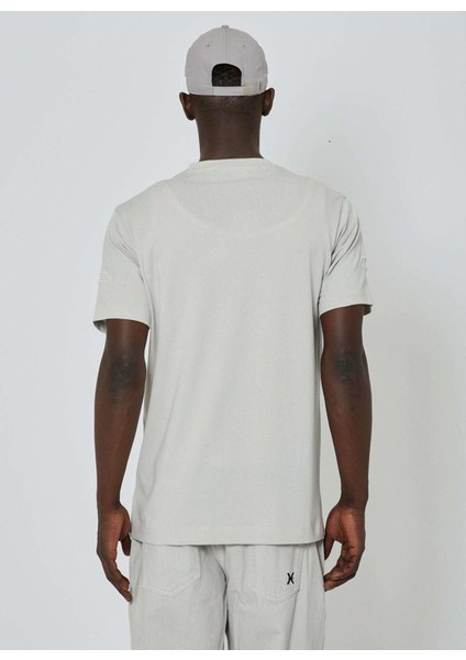 Bisiklet Yaka Gri Erkek T-Shirt UMP24061TS fırsatları