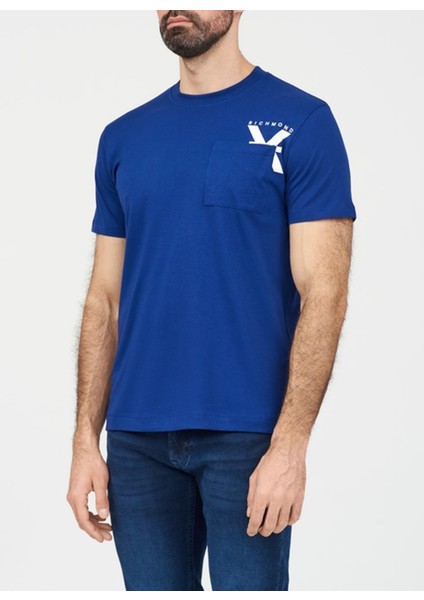Bisiklet Yaka Lacivert Erkek T-Shirt UMP24048TS fiyatları