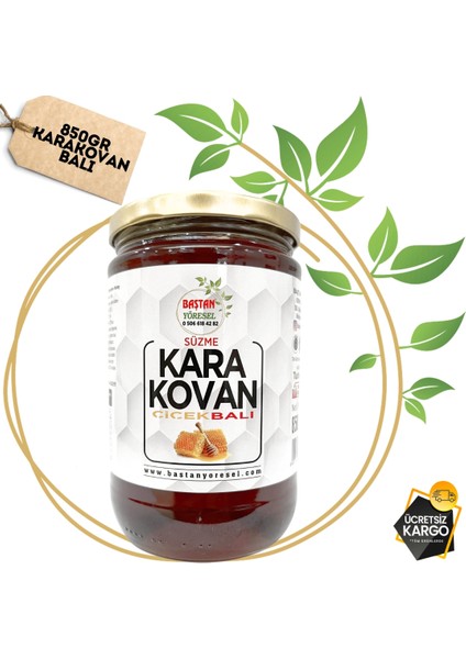 Baştan Yöresel Karakovan Süzme Bal 850 gr