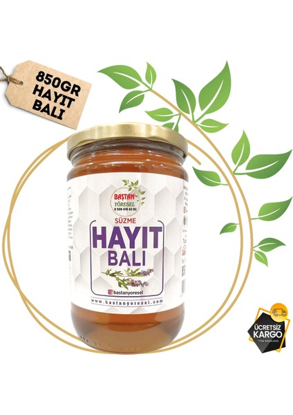 Baştan Yöresel 850 gr Hayıt Balı