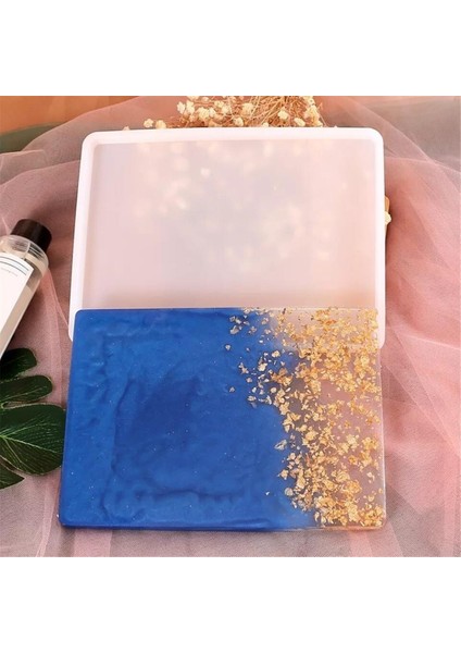 Tepsi Silikon Reçine ve Beton Kalıp - Dikdörtgen -KOD:207
