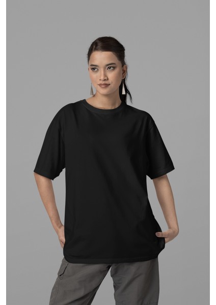 Yüksek Kalite Kompakt Oversize Sade T-Shirt