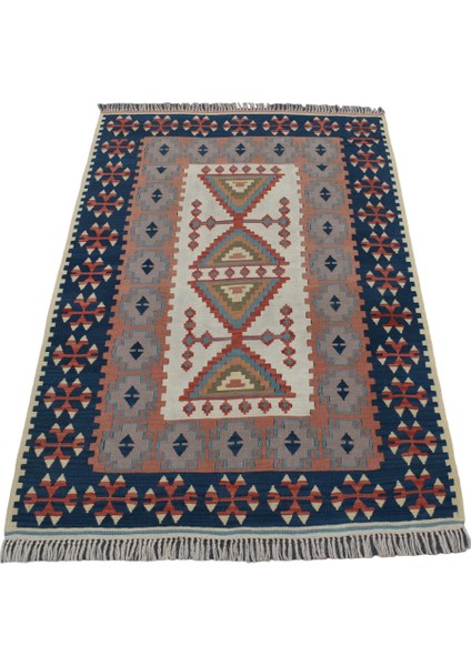 Vintage El Dokuma Otantik Pastel Balıkesir Yün Kilim 5027