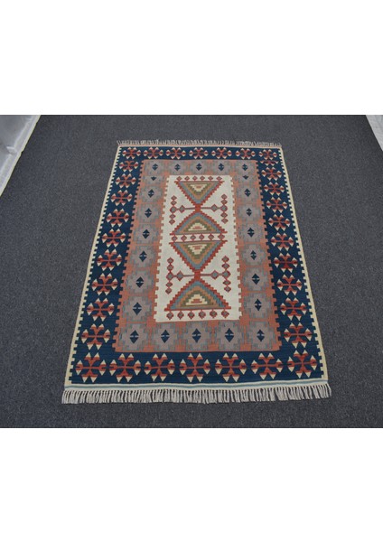 Vintage El Dokuma Otantik Pastel Balıkesir Yün Kilim 5027