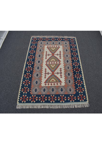 Vintage El Dokuma Otantik Pastel Balıkesir Yün Kilim 5027