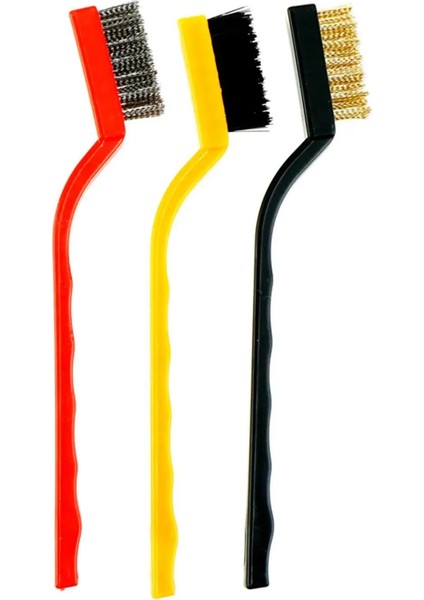Mutfak Pas Sökme Fırçası | Gaz Ocağı Derinlemesine Temizleme Fırçası Seti 3'lü