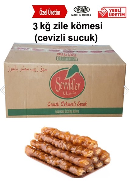3kğ Zile Kömesi Cevizli Sucuk