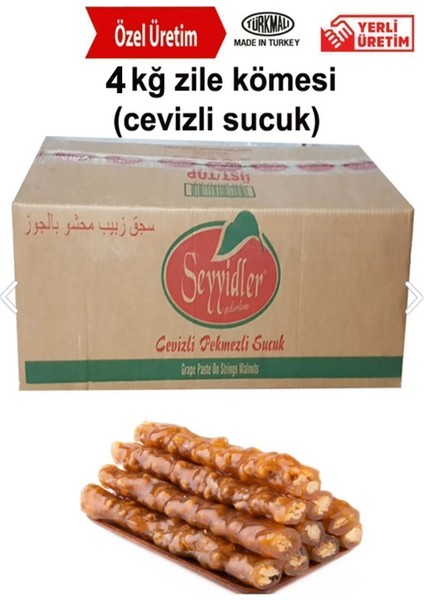 4kğ Zile Kömesi Cevizli Sucuk