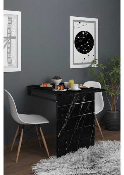 Duvara Monte Katlanabilir Yemek Masası Balkon masası mutfak masası