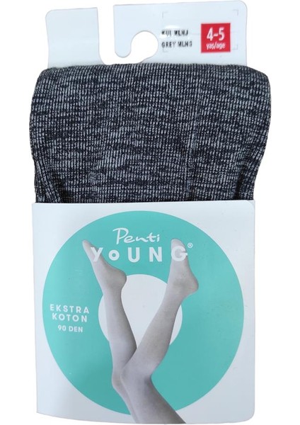 Çocuk Extra Cotton Pamuklu Düz Külotlu Çorap